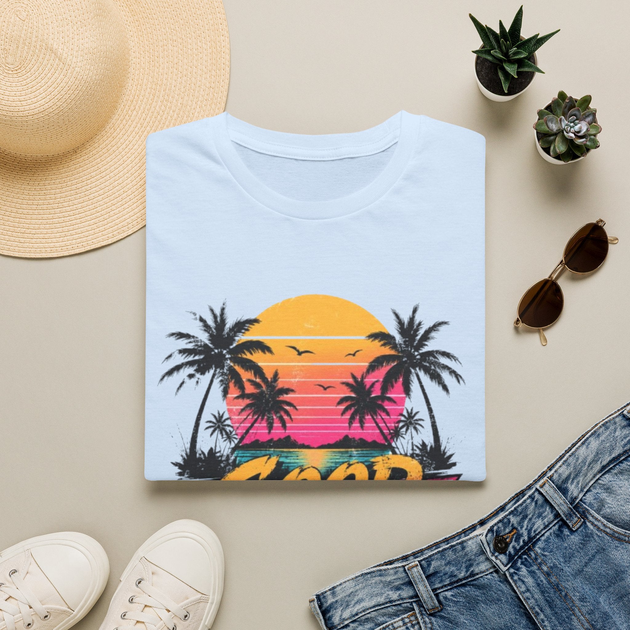 Good Vibes Palm Sunset T-Shirt