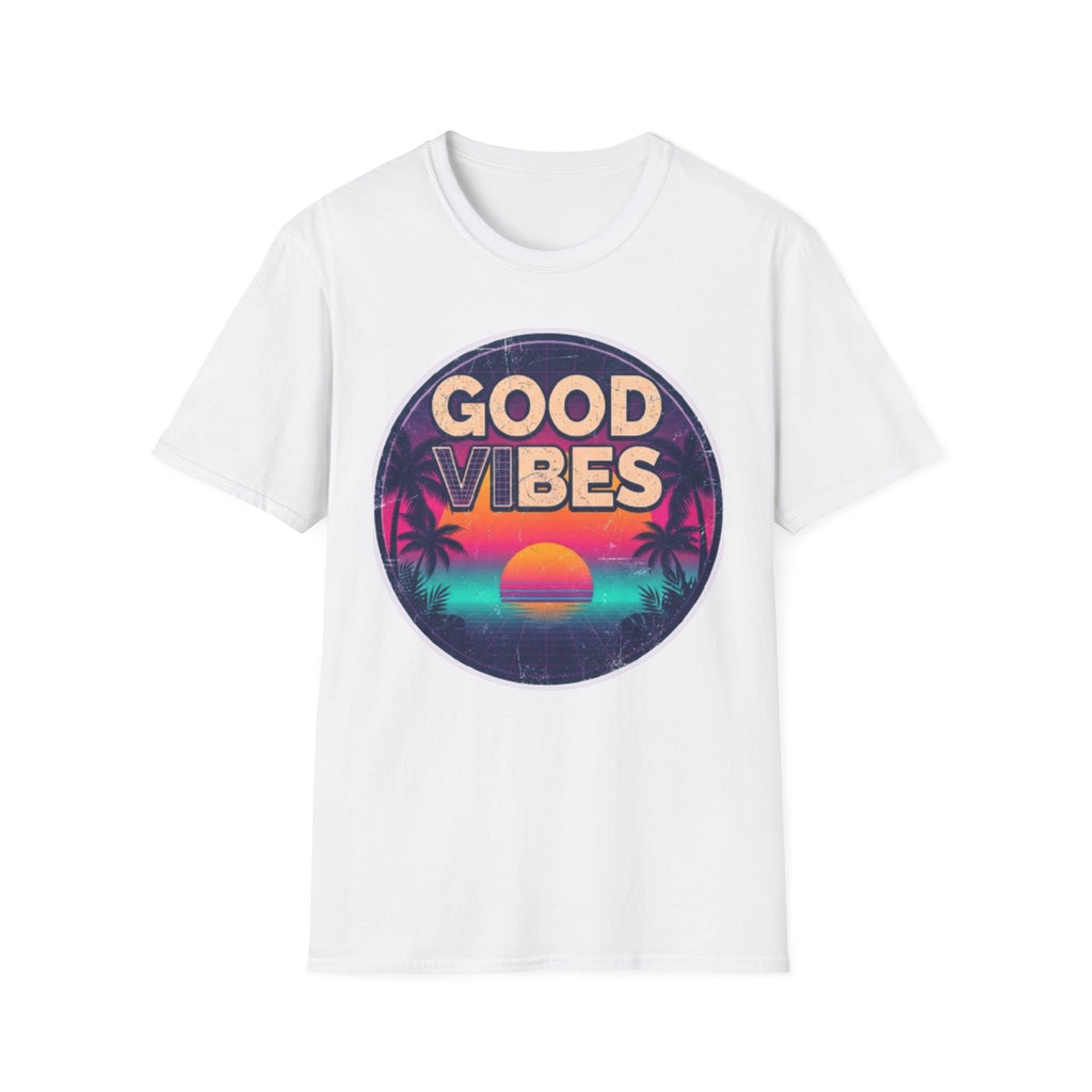 Good Vibes Retro Sunset T‑Shirt