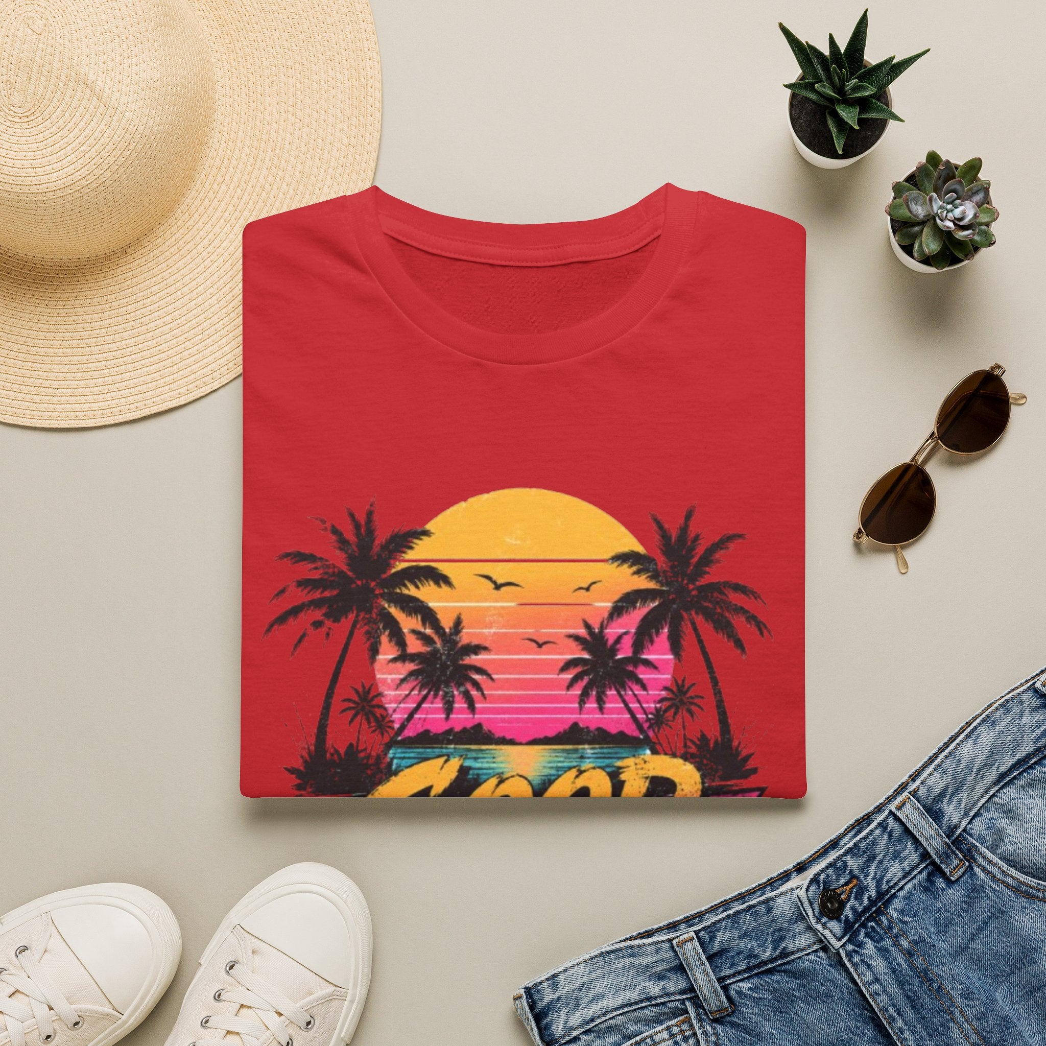 Good Vibes Palm Sunset T-Shirt