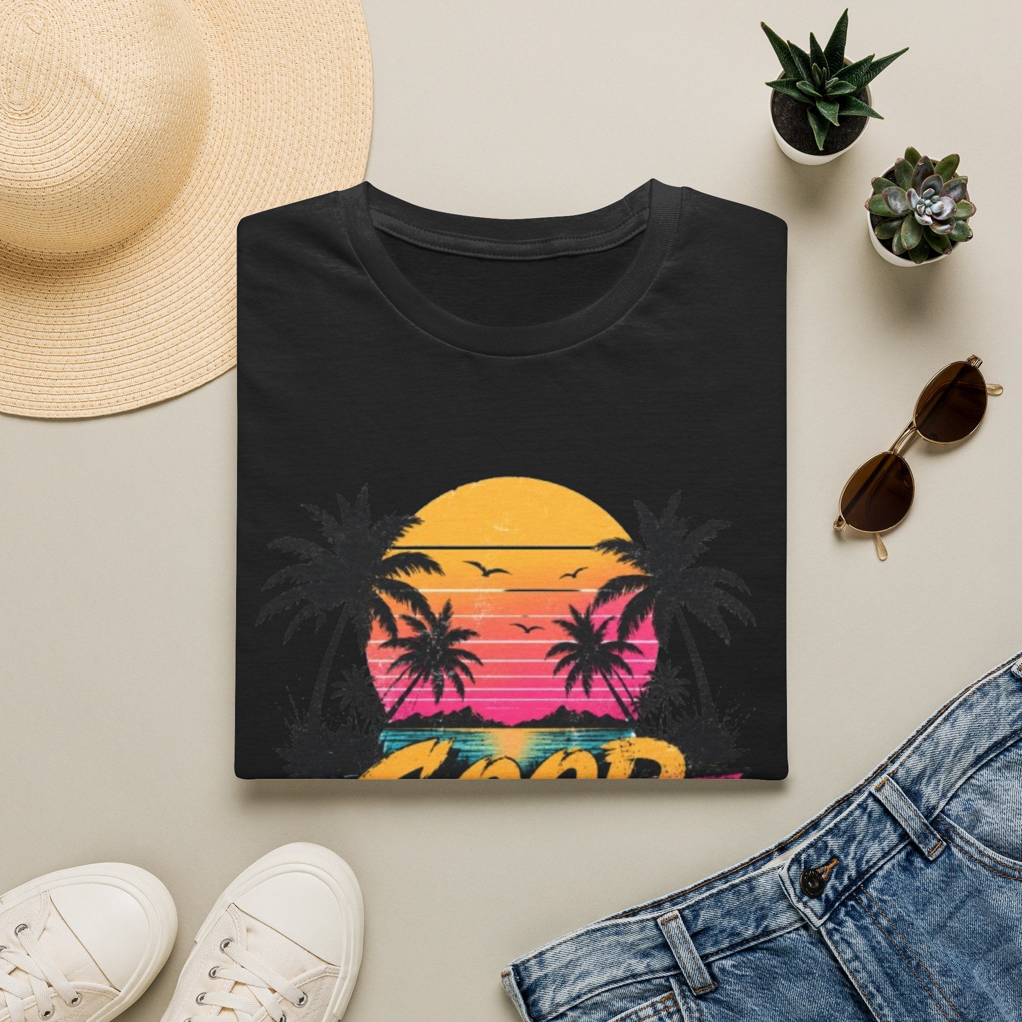 Good Vibes Palm Sunset T-Shirt