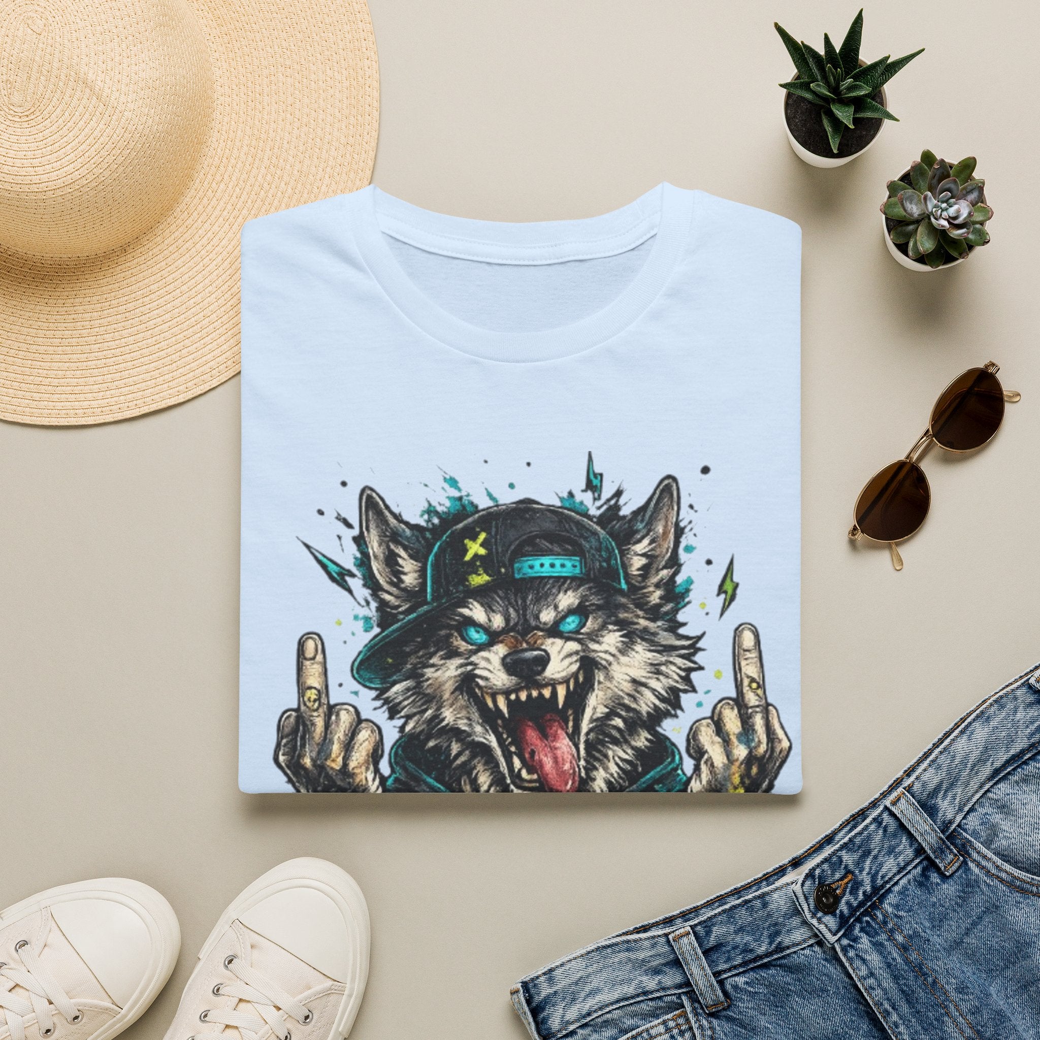Wolf Graphic Tee — 'No Mercy' Streetwear T-Shirt