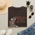 Minimal Floral Chest Tee — 'Be Kind' White T-Shirt
