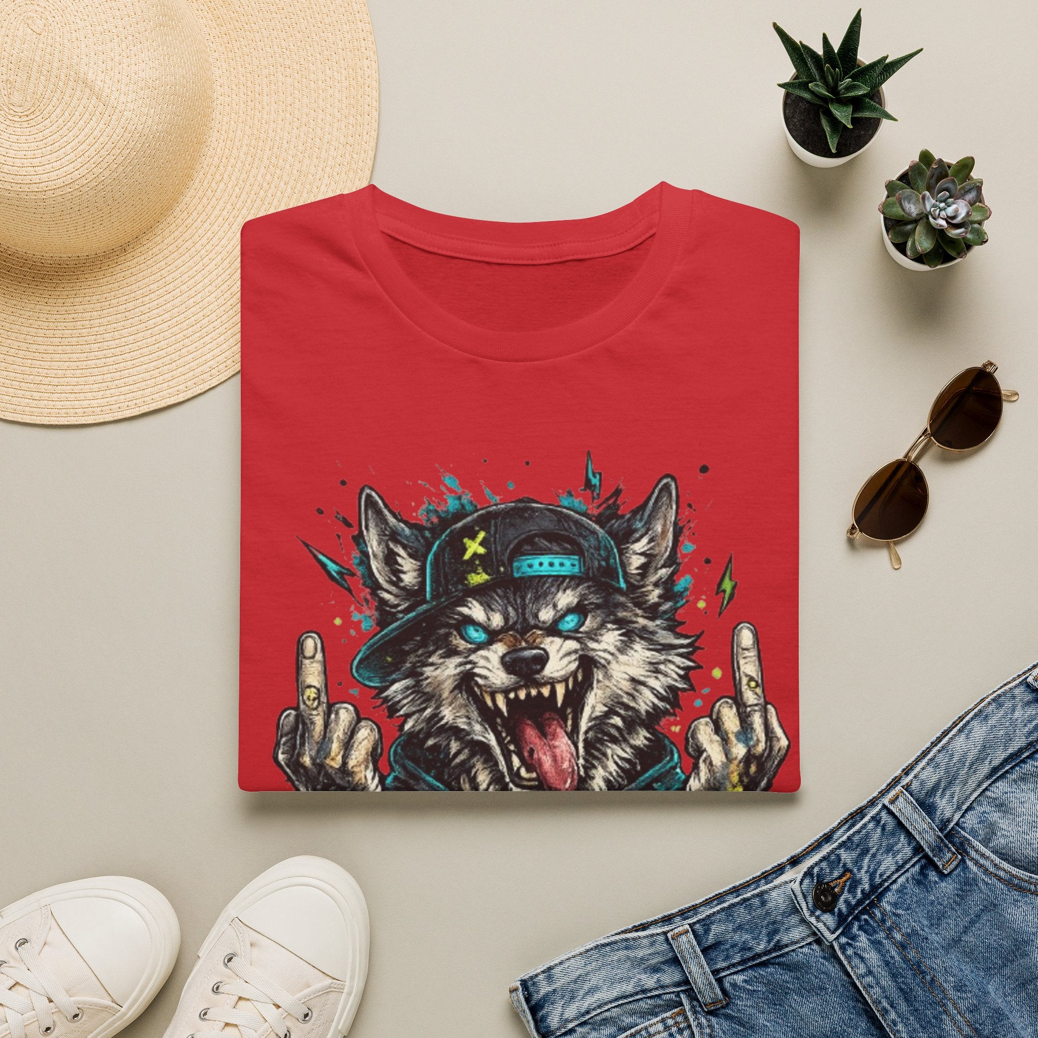Wolf Graphic Tee — 'No Mercy' Streetwear T-Shirt