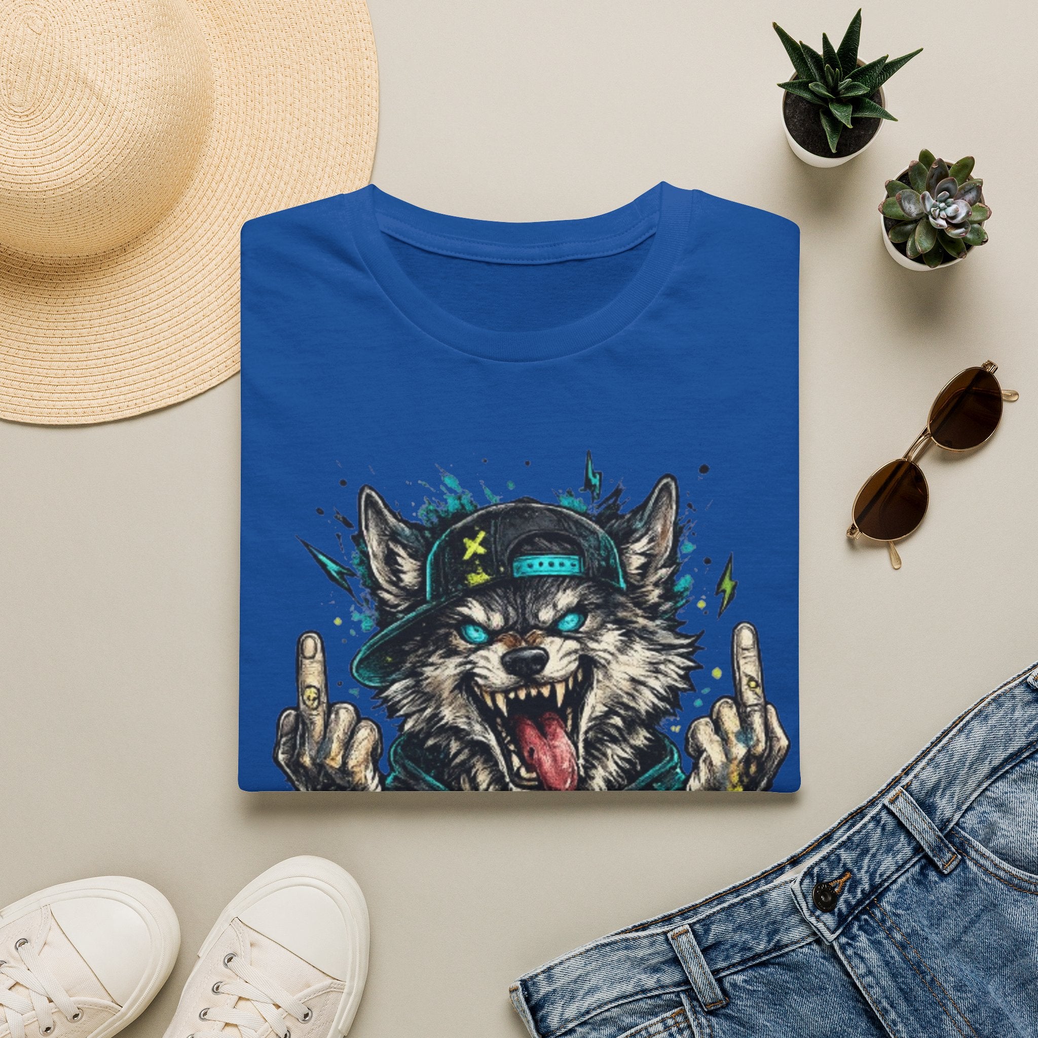 Wolf Graphic Tee — 'No Mercy' Streetwear T-Shirt