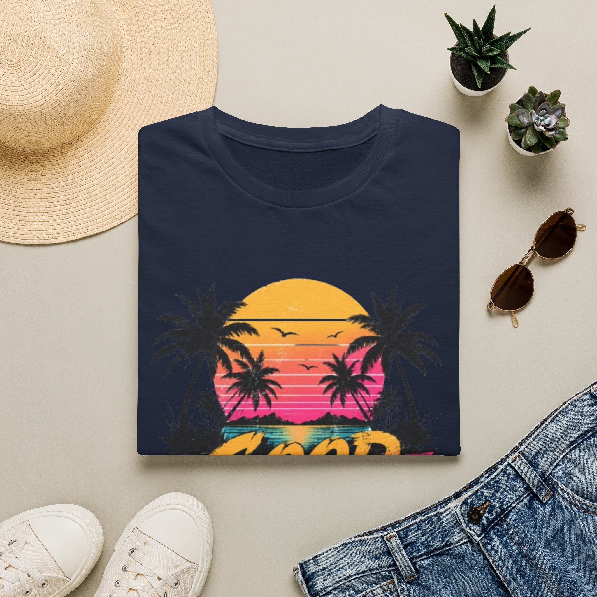 Good Vibes Palm Sunset T-Shirt