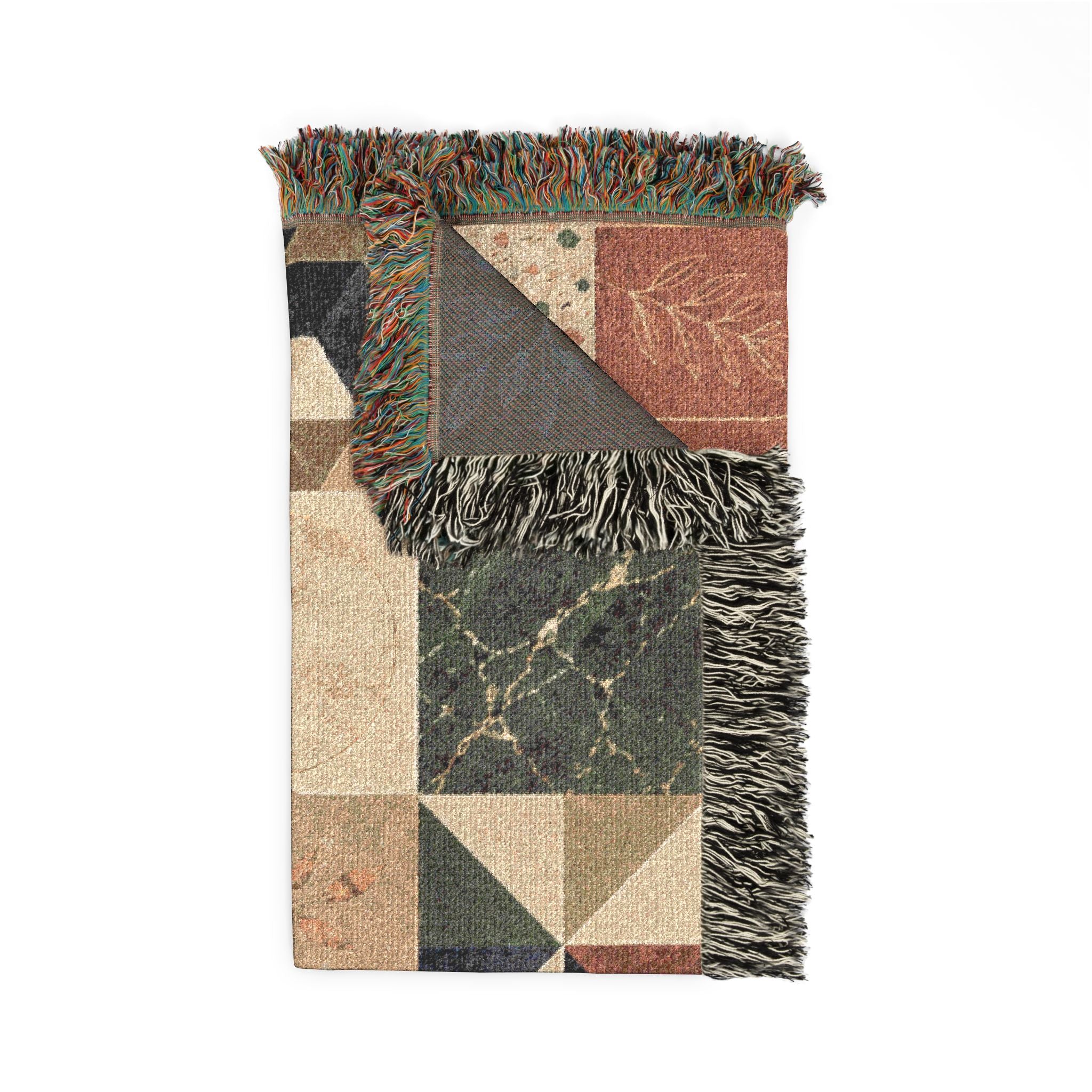 Boho Persian Throw Blanket | Woven Bohemian Medallion Home Decor