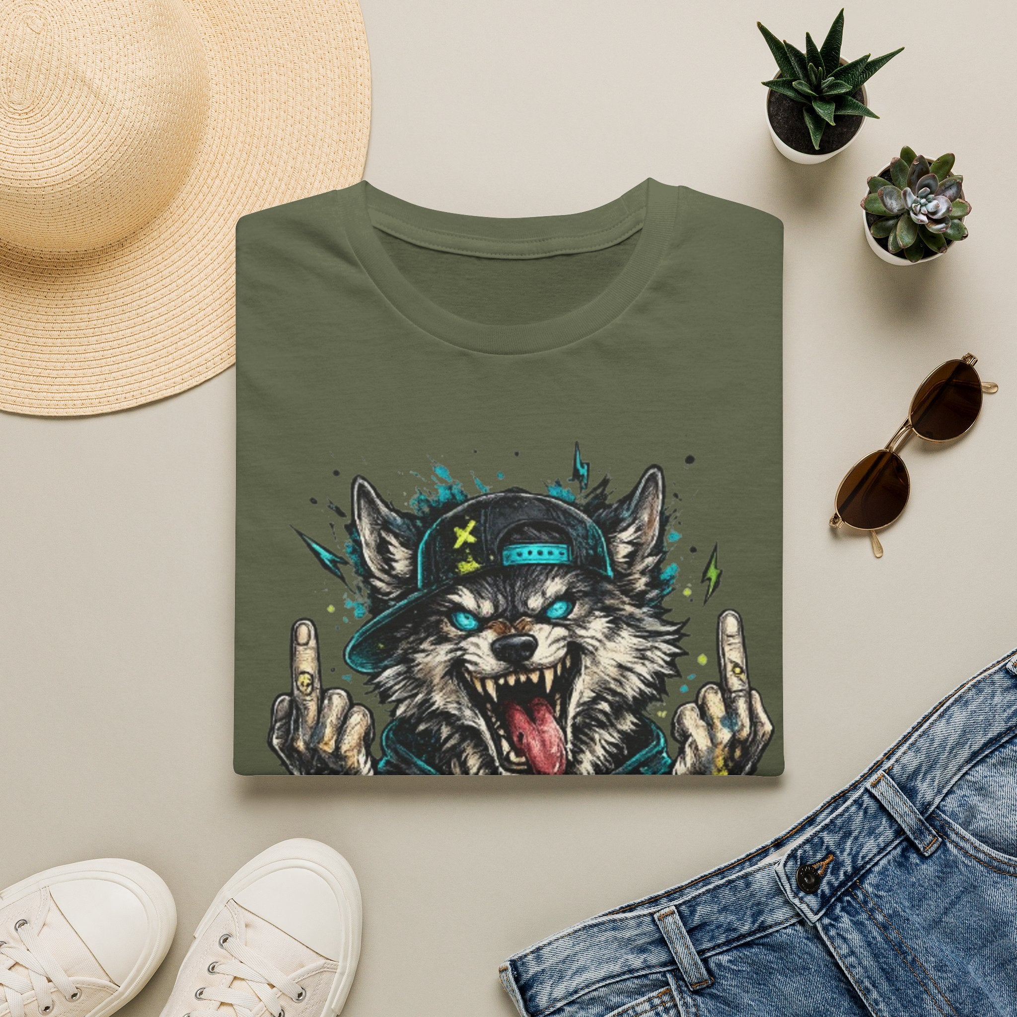 Wolf Graphic Tee — 'No Mercy' Streetwear T-Shirt