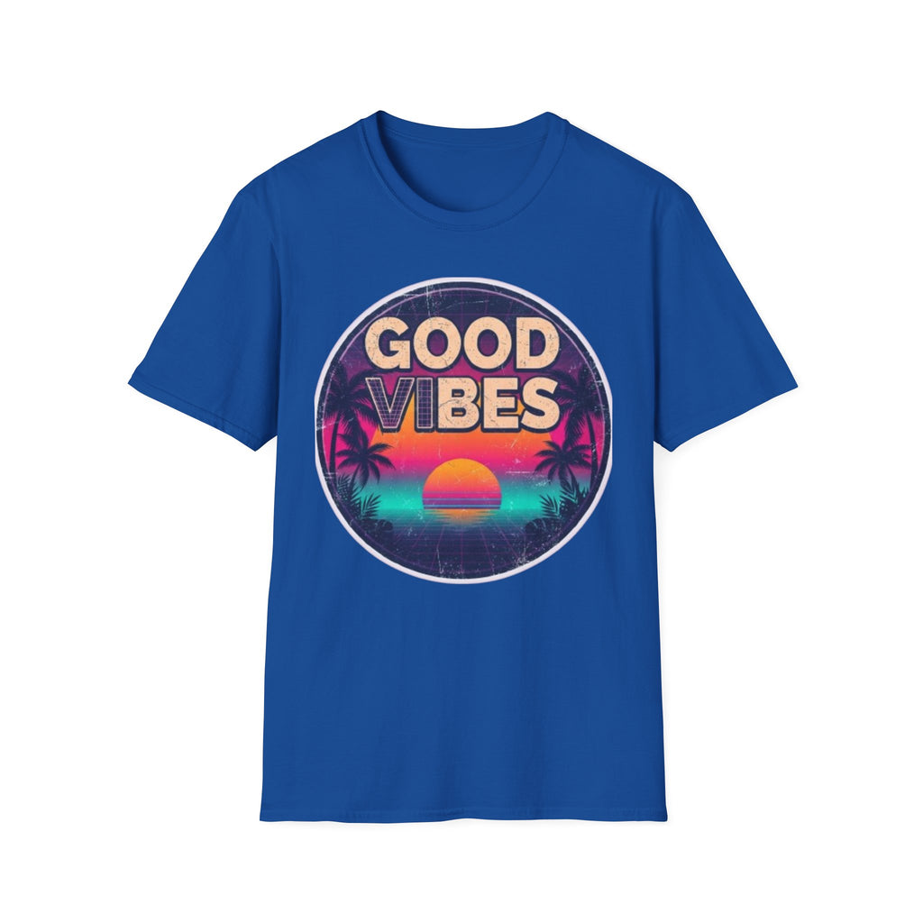 Good Vibes Retro Sunset T‑Shirt