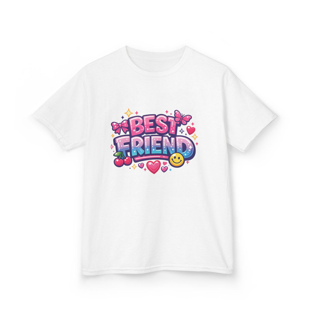 Kinder T-Shirt — "Bester Freund" Niedliches Herz & Lächeln Grafik