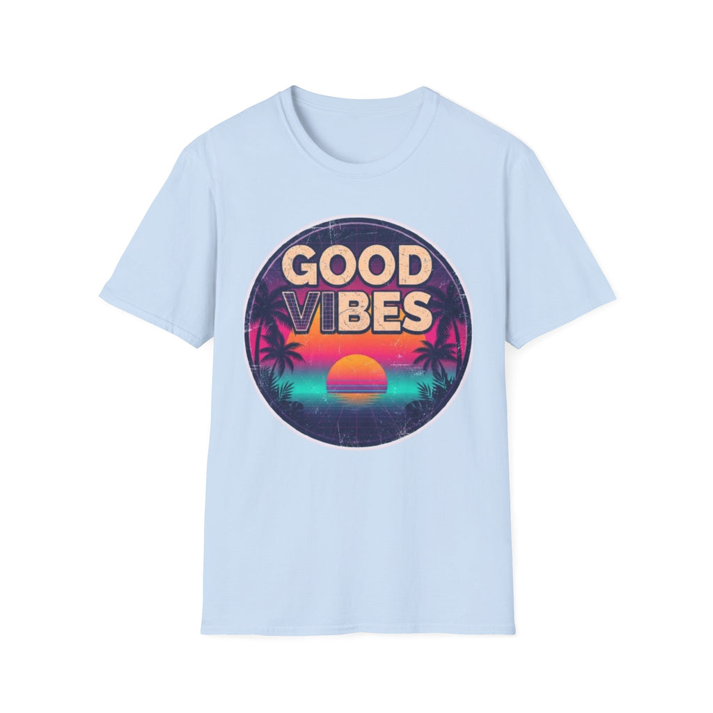 Good Vibes Retro Sunset T‑Shirt