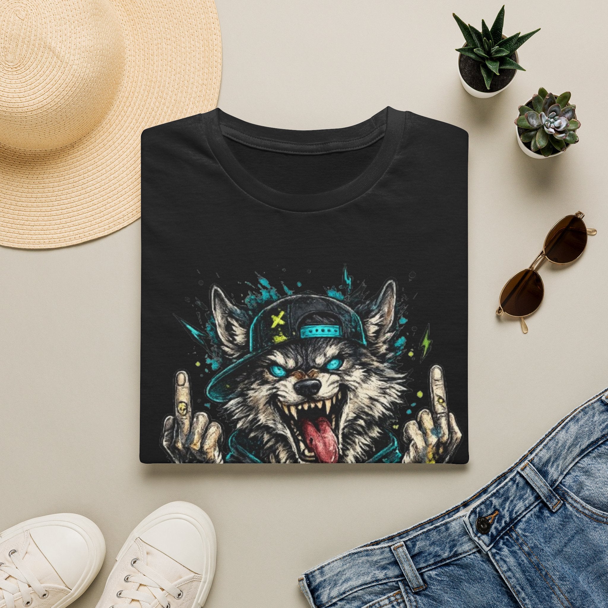 Wolf Graphic Tee — 'No Mercy' Streetwear T-Shirt