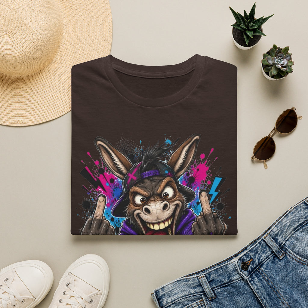 Donkey Mode Graphic T‑Shirt — Funny Donkey Face Streetwear Tee