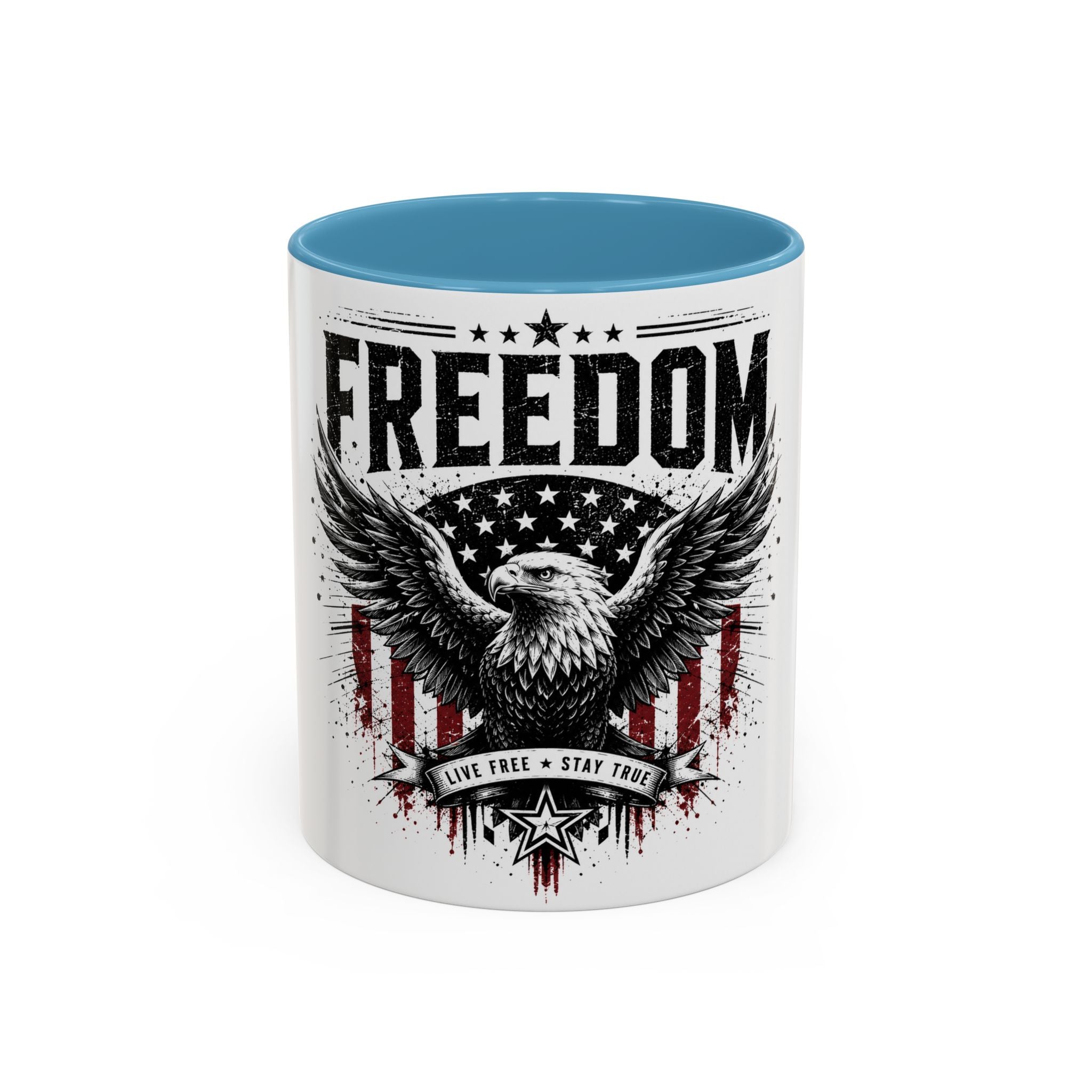 Freedom Eagle Coffee Mug — Patriotic Americana 11/15oz Accent Mug