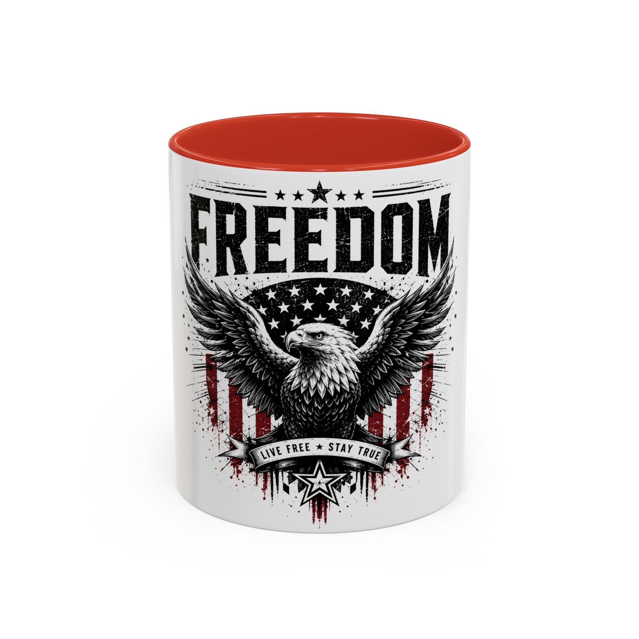Freedom Eagle Coffee Mug — Patriotic Americana 11/15oz Accent Mug