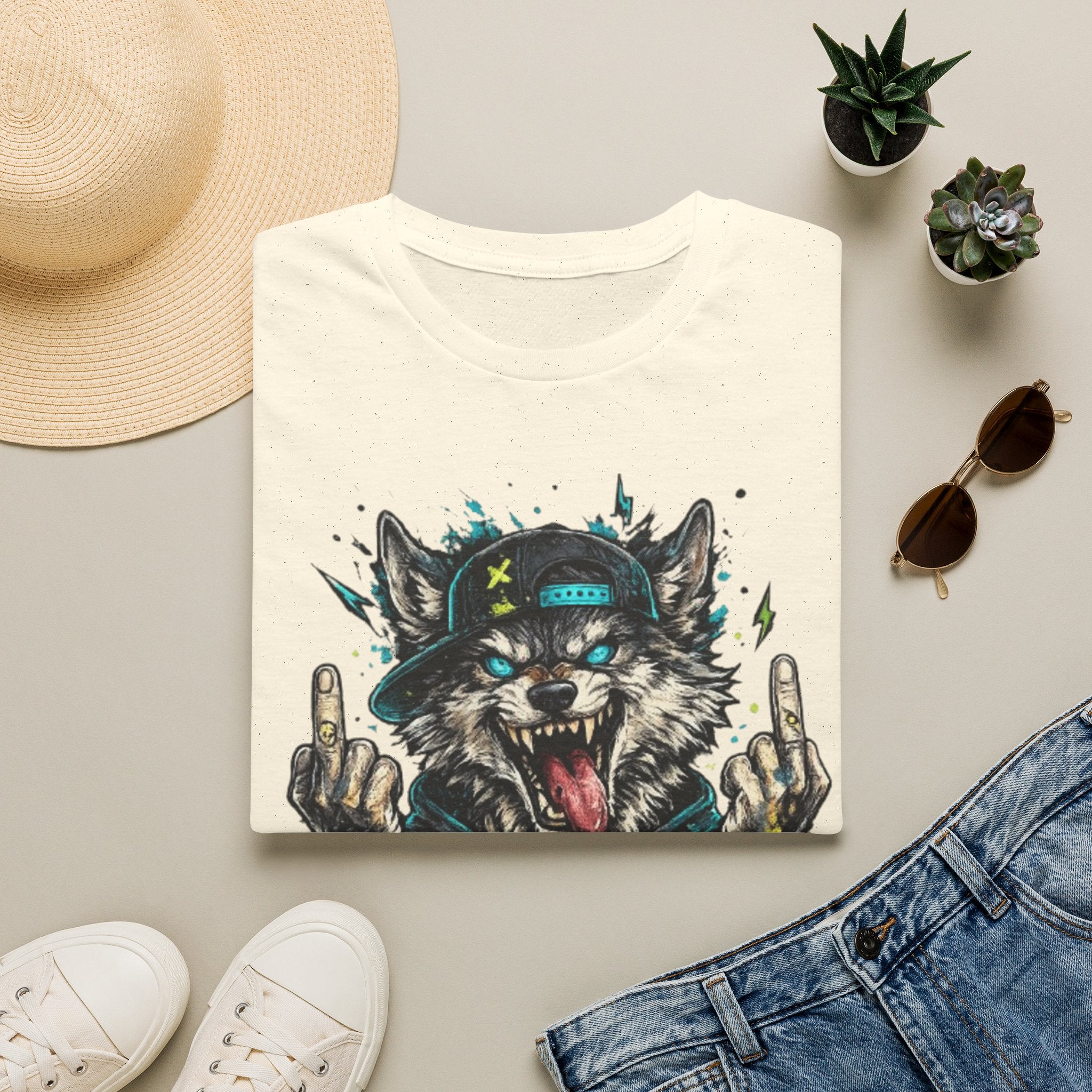 Wolf Graphic Tee — 'No Mercy' Streetwear T-Shirt