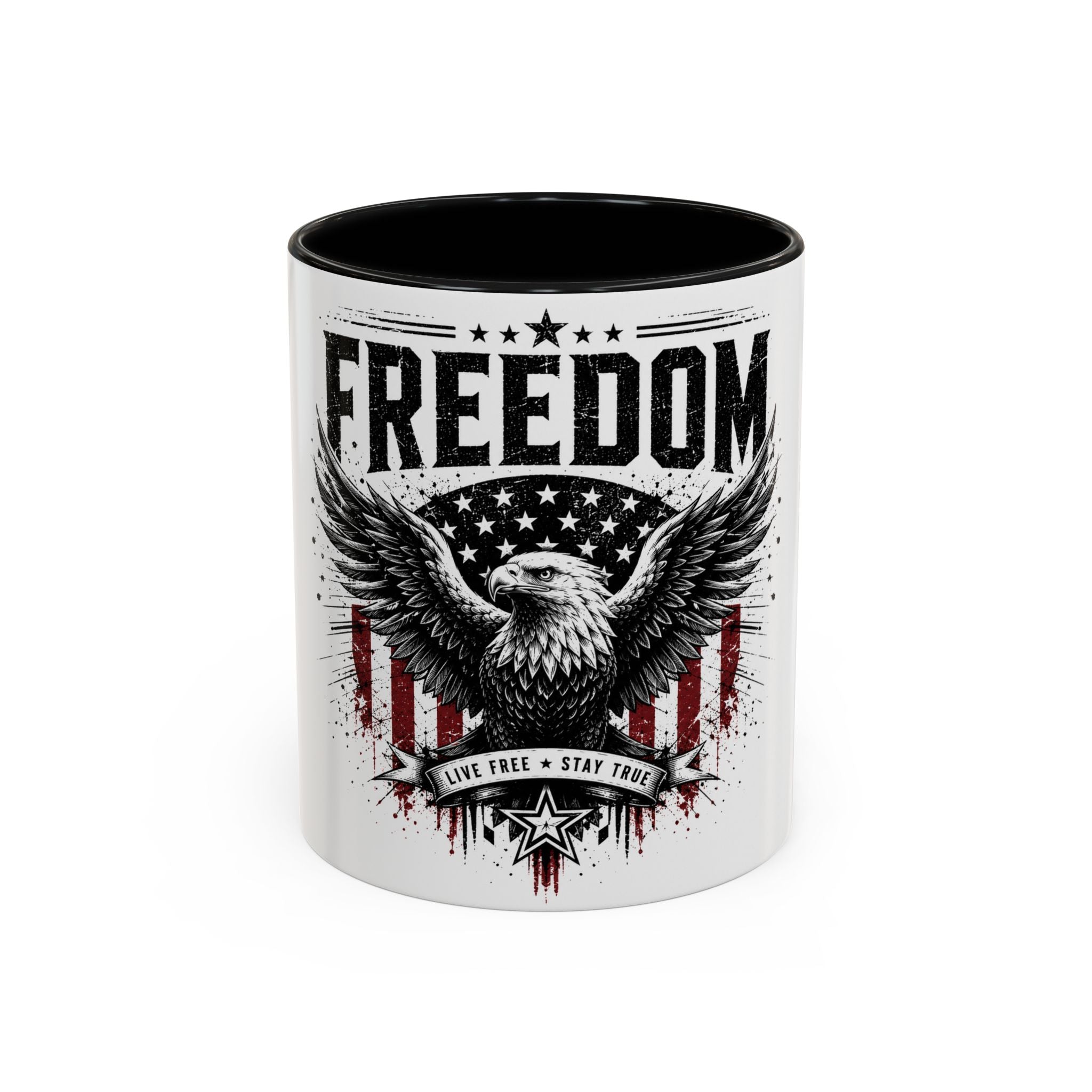 Freedom Eagle Coffee Mug — Patriotic Americana 11/15oz Accent Mug