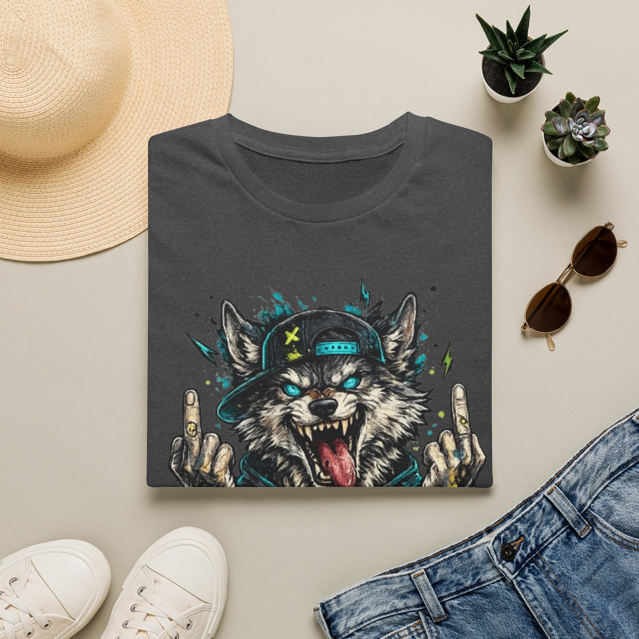 Wolf Graphic Tee — 'No Mercy' Streetwear T-Shirt