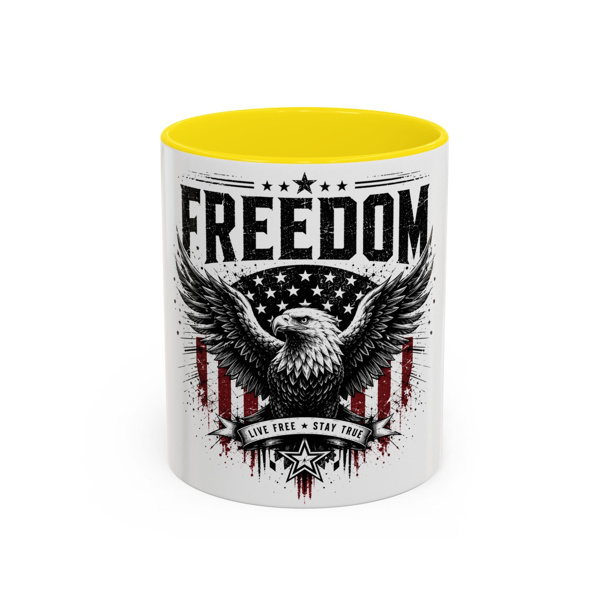 Freedom Eagle Coffee Mug — Patriotic Americana 11/15oz Accent Mug