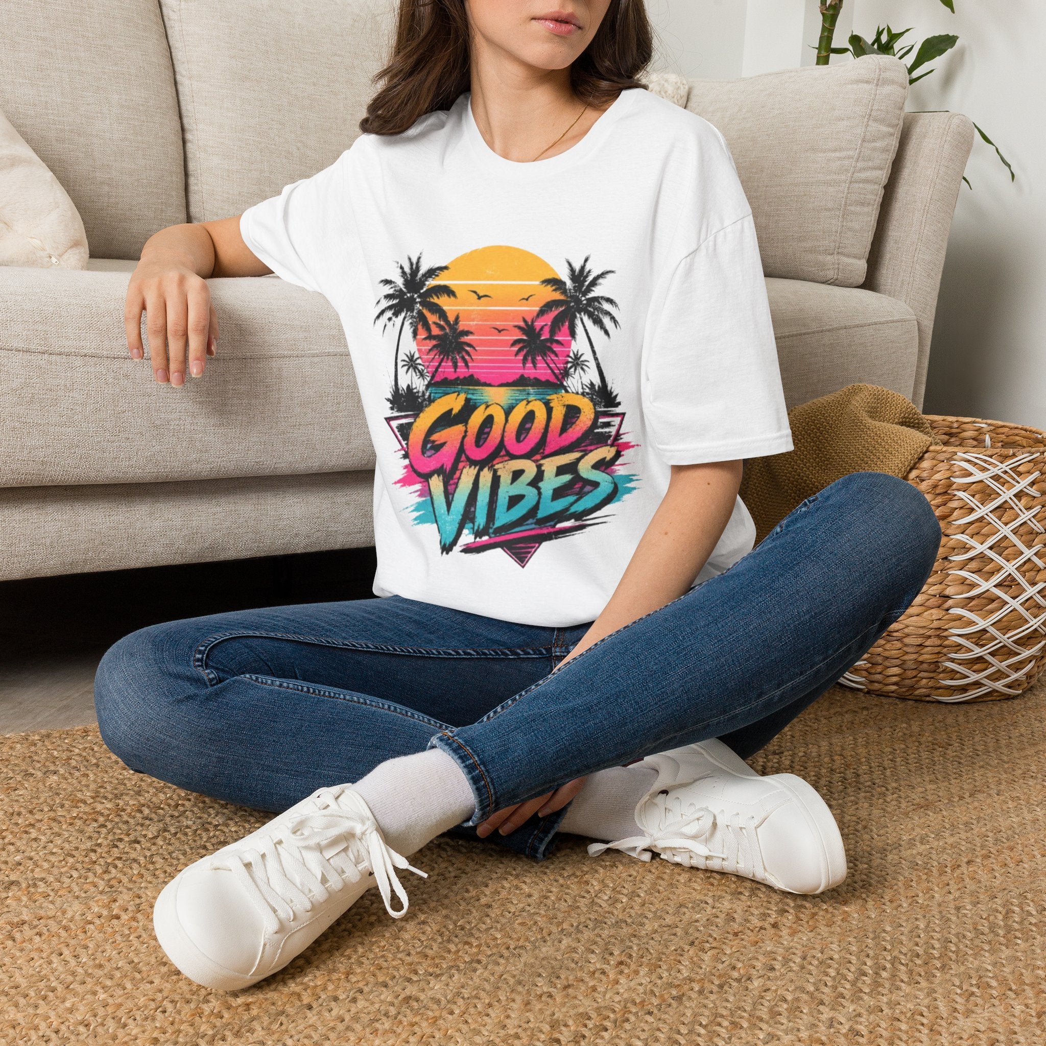 Good Vibes Palm Sunset T-Shirt