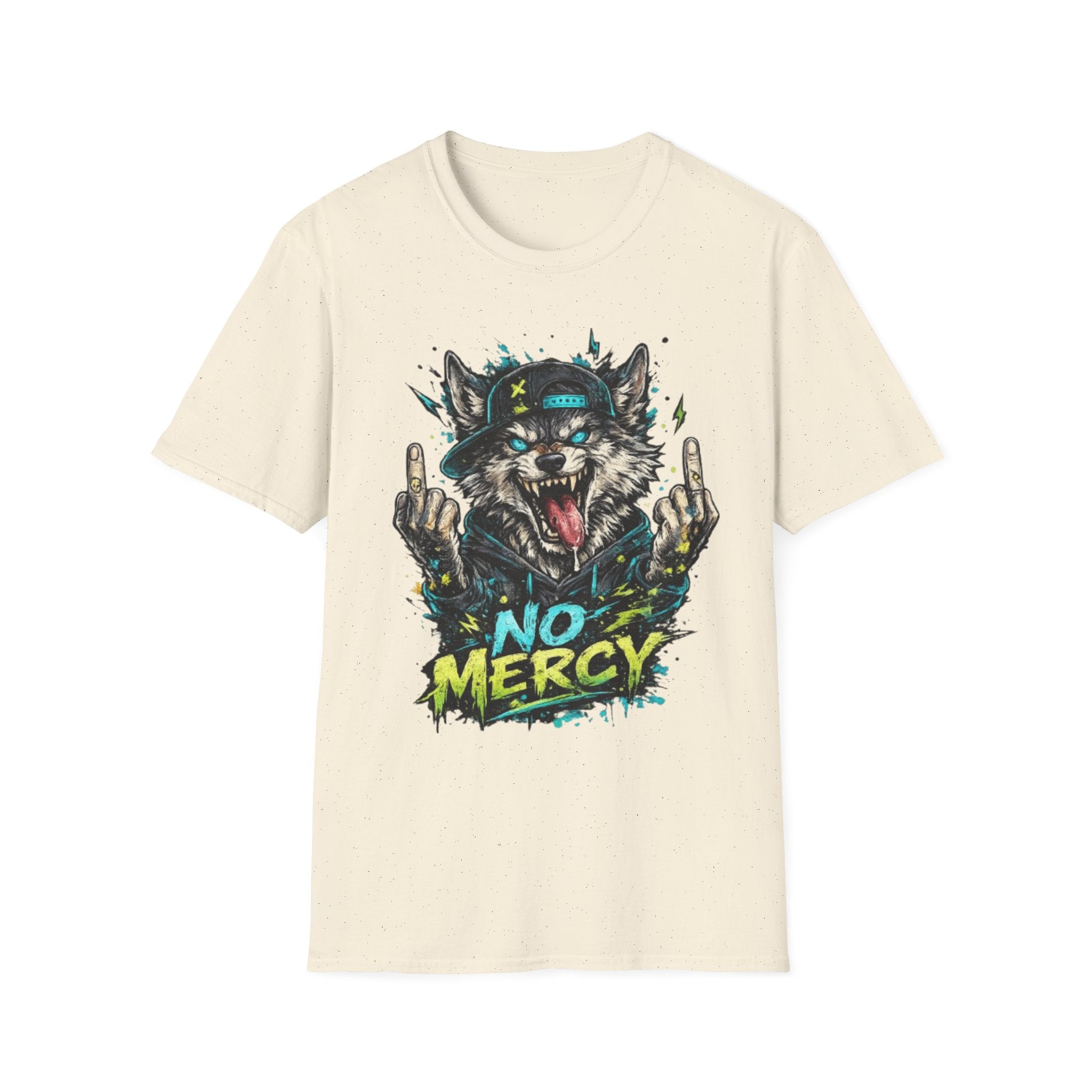 Wolf Graphic Tee — 'No Mercy' Streetwear T-Shirt