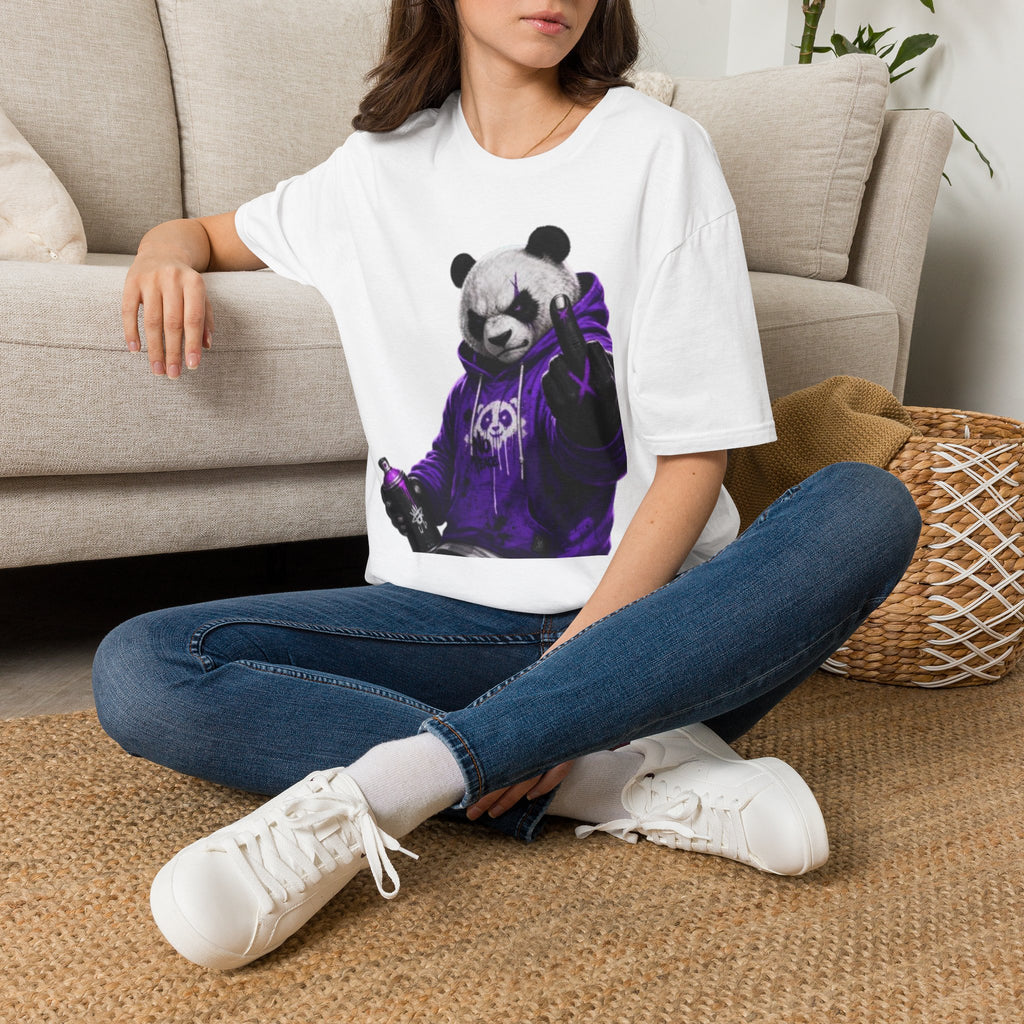 Panda Skull Hoodie Graphic T-Shirt