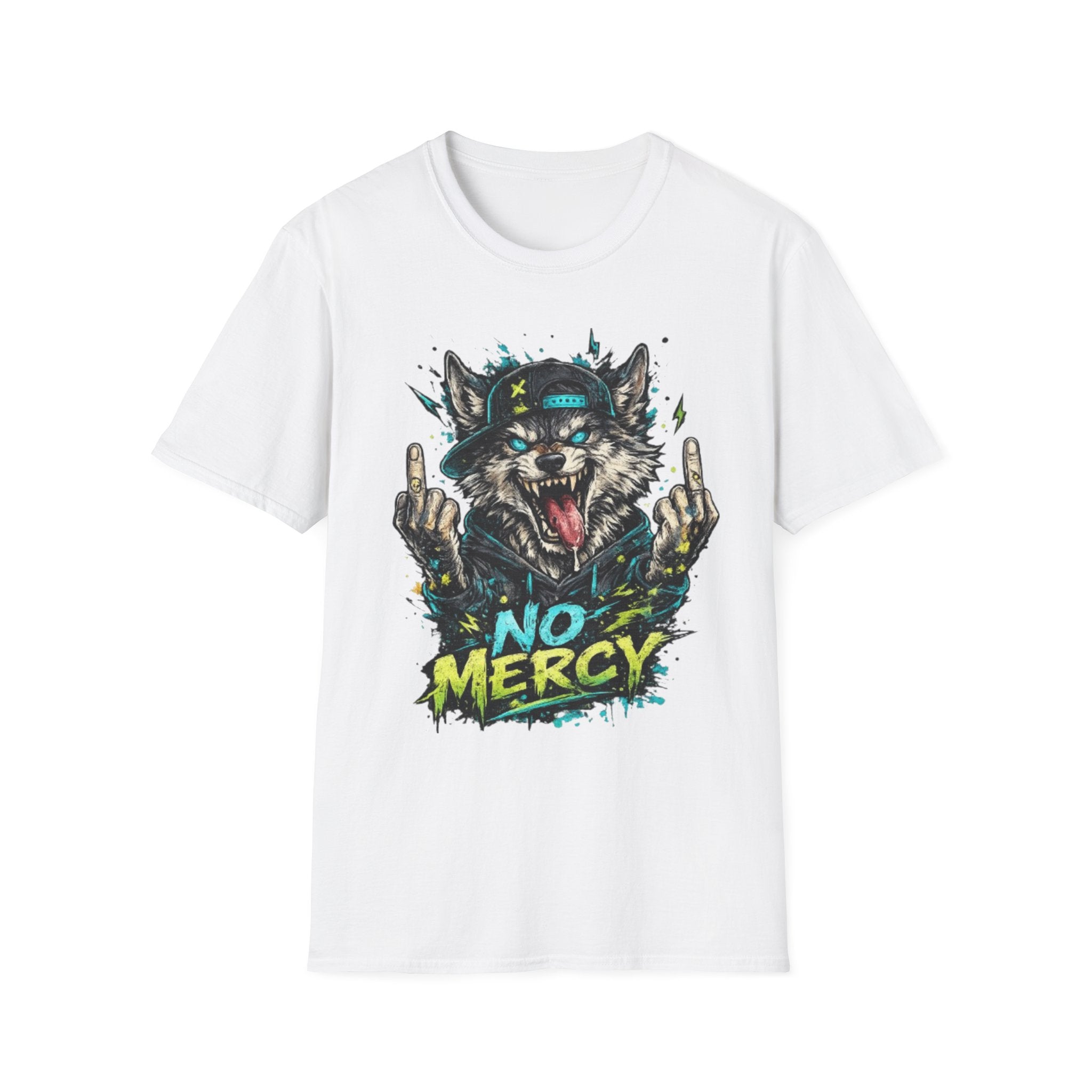 Wolf Graphic Tee — 'No Mercy' Streetwear T-Shirt