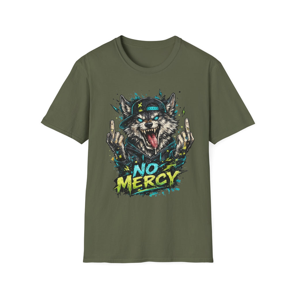 Wolf Graphic Tee — 'No Mercy' Streetwear T-Shirt