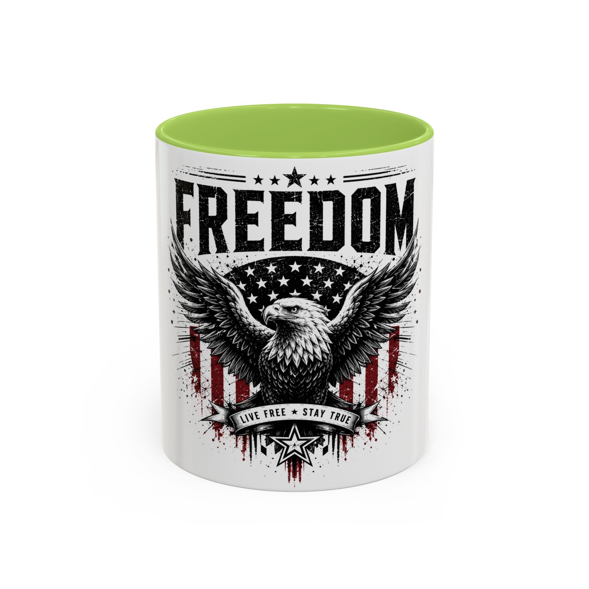 Freedom Eagle Coffee Mug — Patriotic Americana 11/15oz Accent Mug