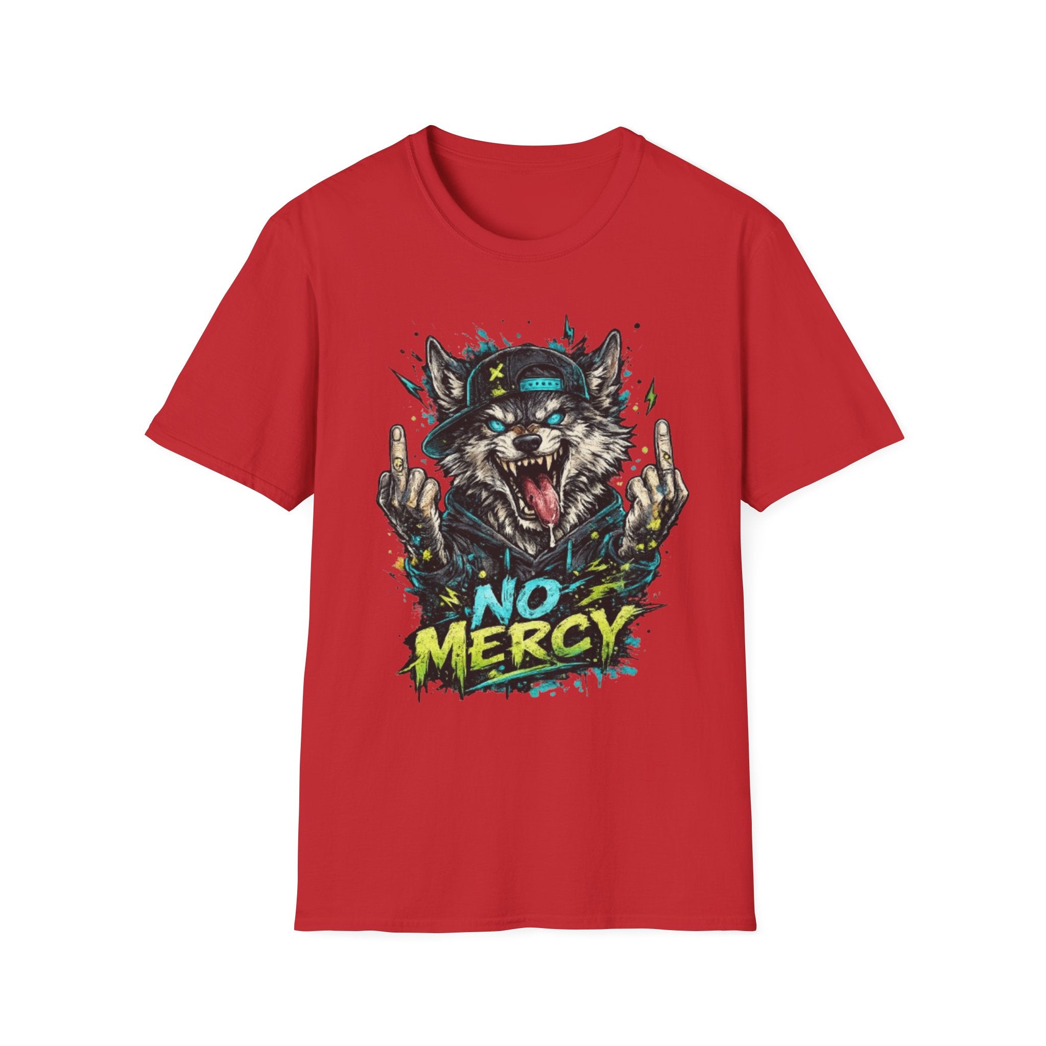 Wolf Graphic Tee — 'No Mercy' Streetwear T-Shirt