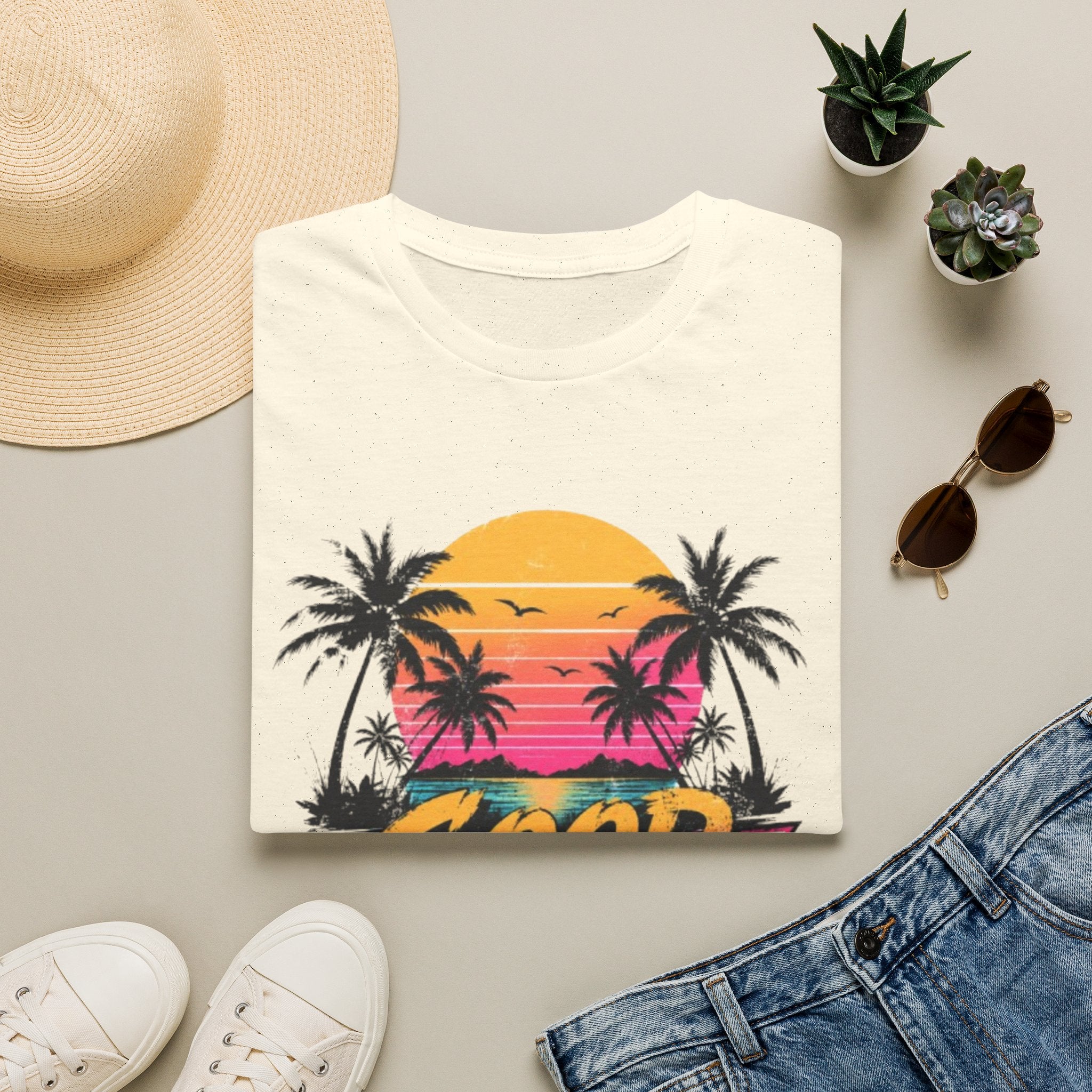 Good Vibes Palm Sunset T-Shirt