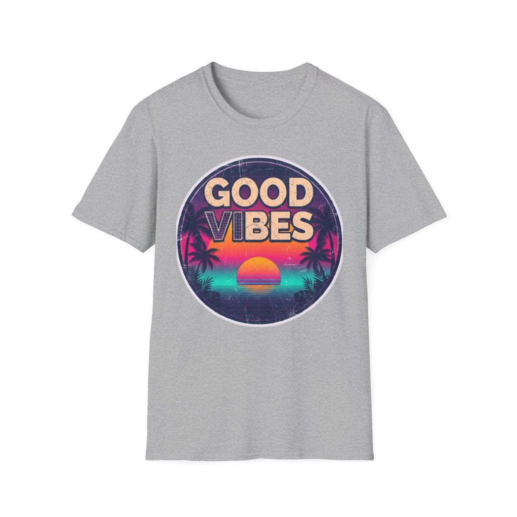 Good Vibes Retro Sunset T‑Shirt
