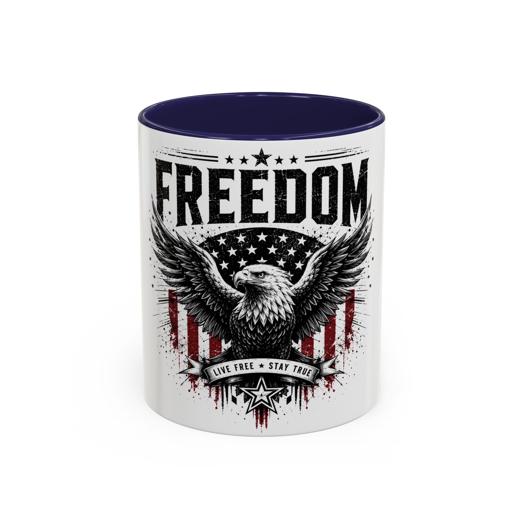 Freedom Eagle Coffee Mug — Patriotic Americana 11/15oz Accent Mug