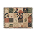 Boho Persian Throw Blanket | Woven Bohemian Medallion Home Decor
