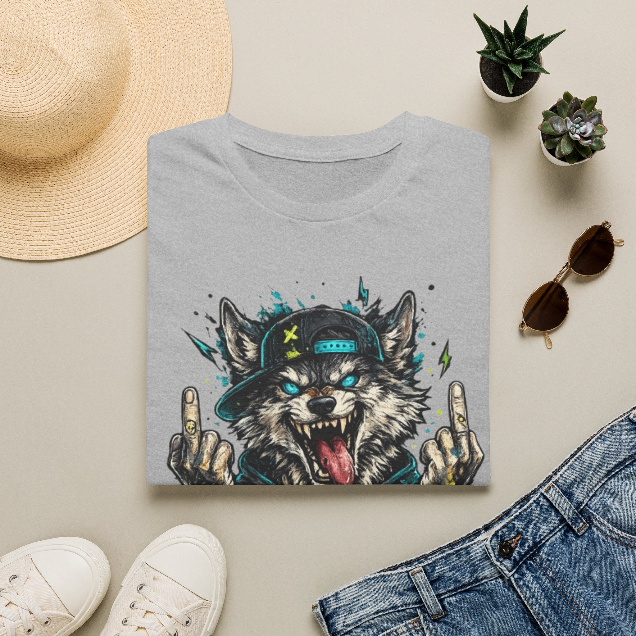 Wolf Graphic Tee — 'No Mercy' Streetwear T-Shirt