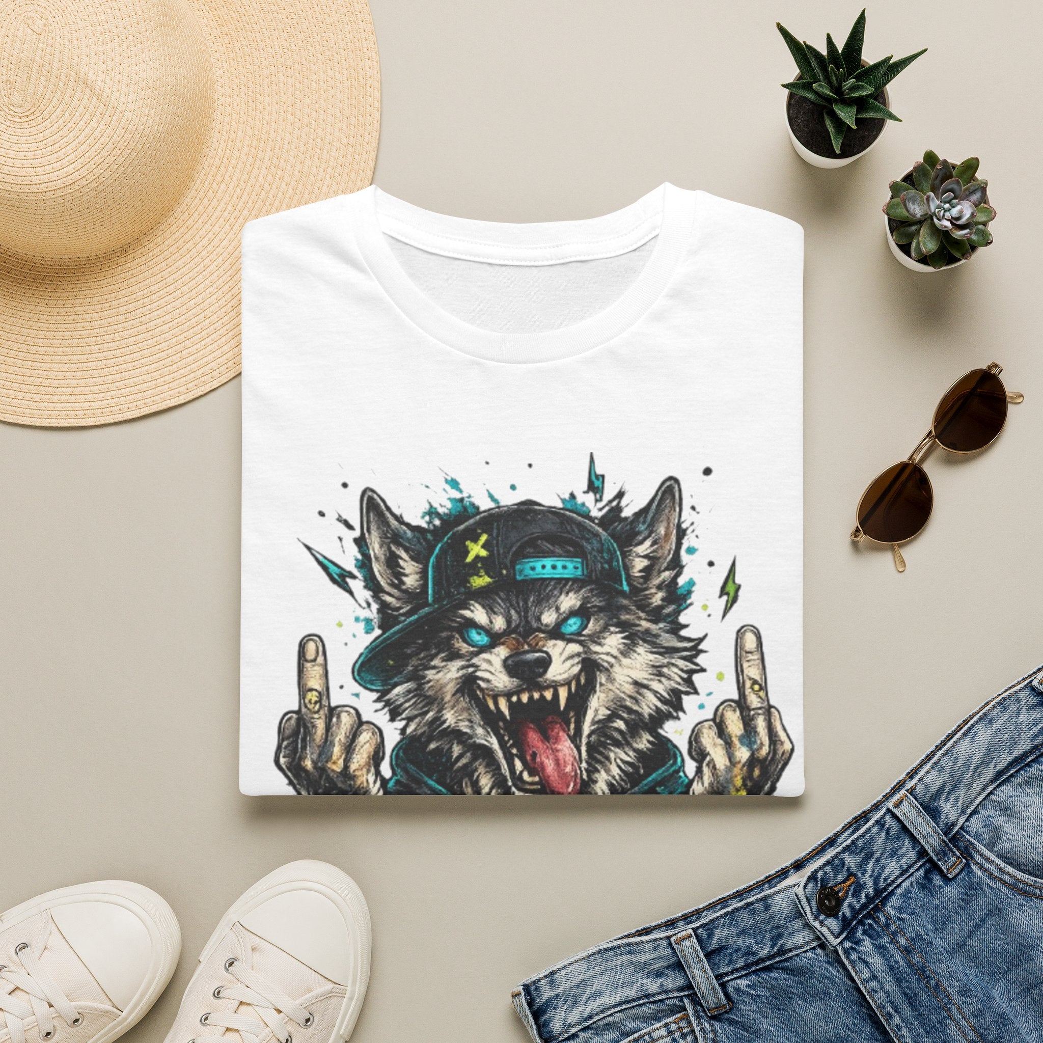 Wolf Graphic Tee — 'No Mercy' Streetwear T-Shirt