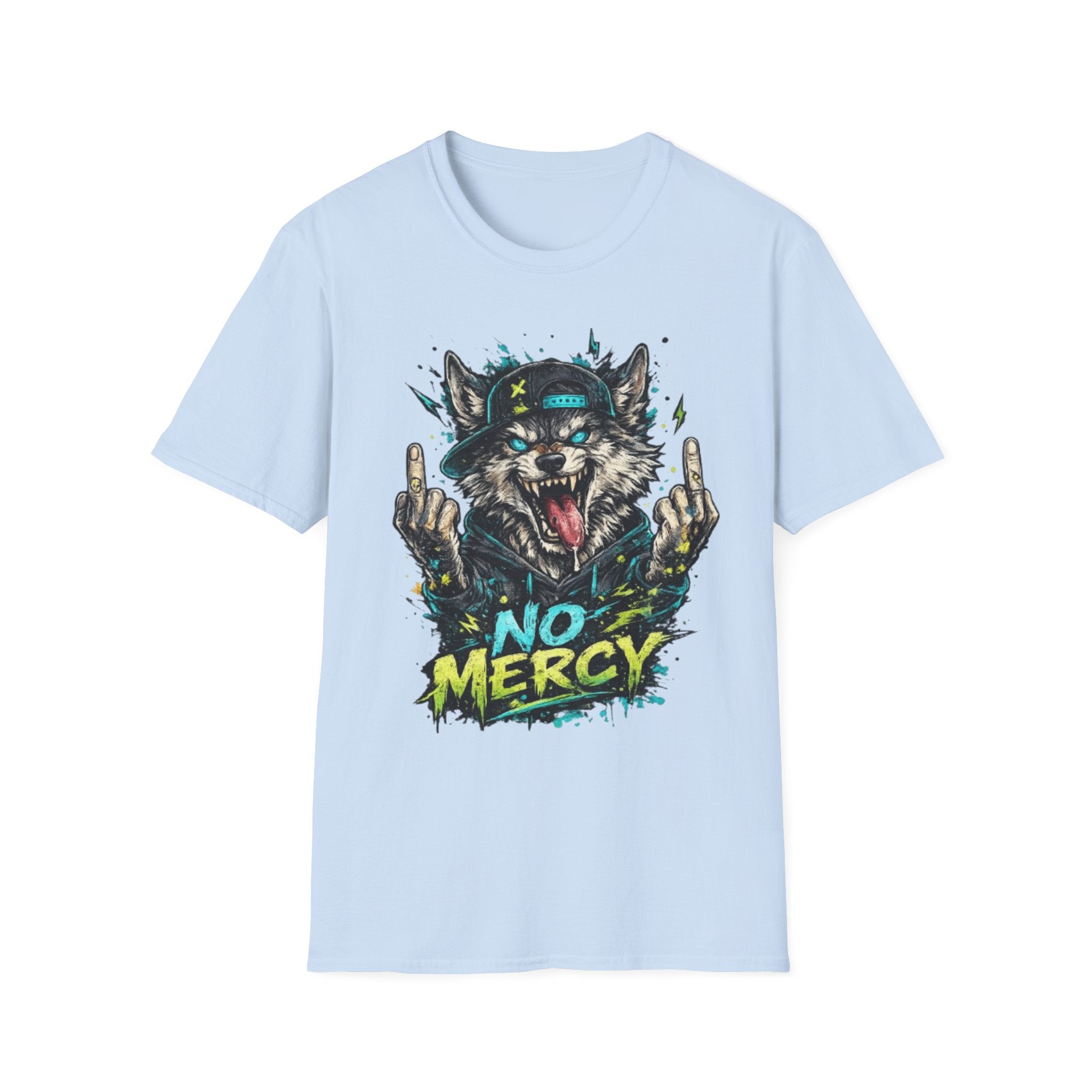 Wolf Graphic Tee — 'No Mercy' Streetwear T-Shirt