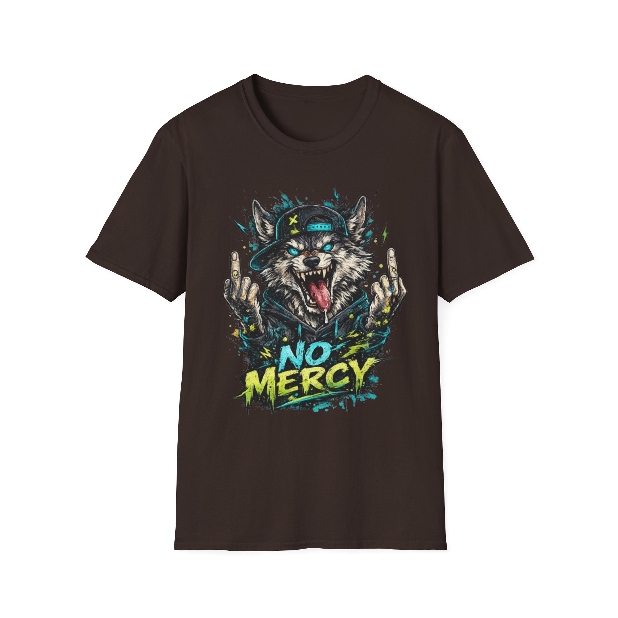 Wolf Graphic Tee — 'No Mercy' Streetwear T-Shirt