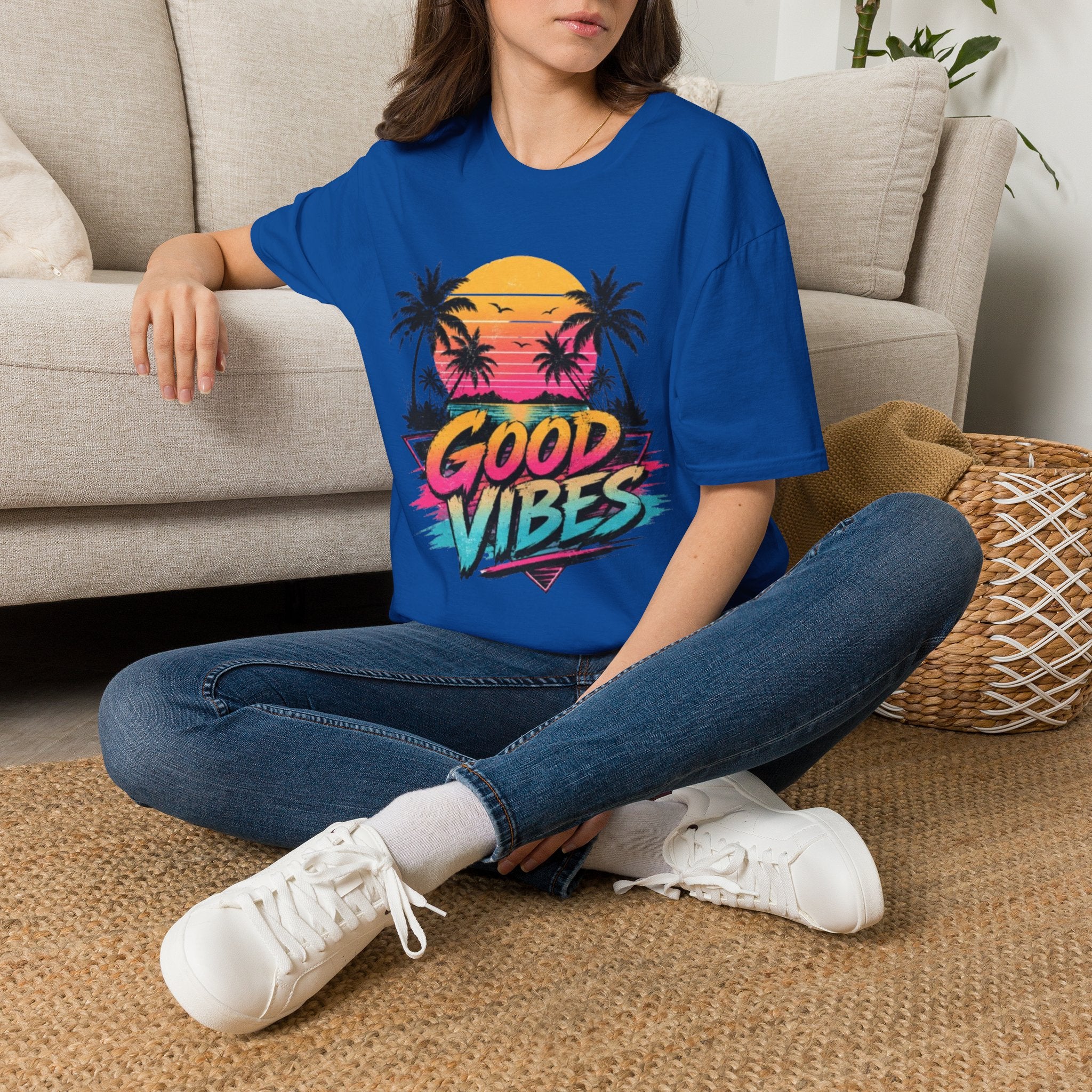 Good Vibes Palm Sunset T-Shirt