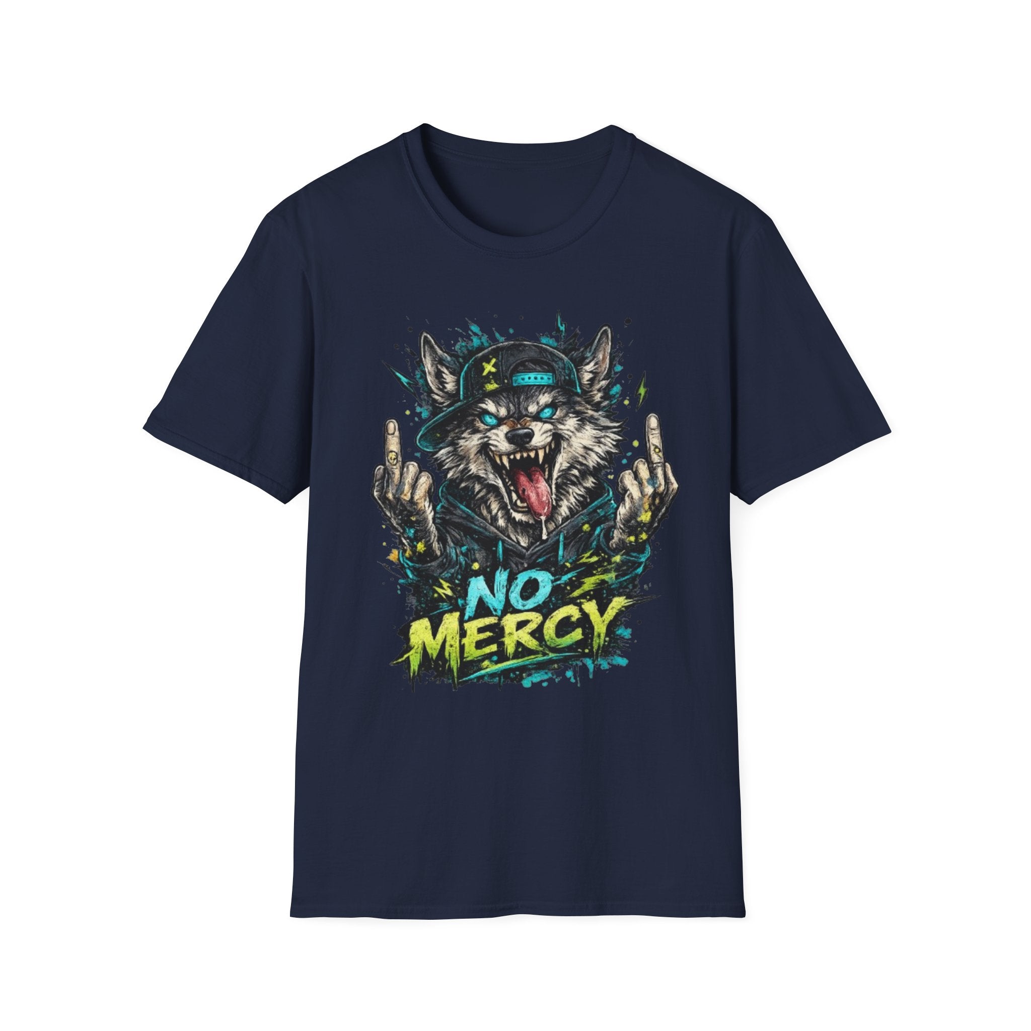 Wolf Graphic Tee — 'No Mercy' Streetwear T-Shirt
