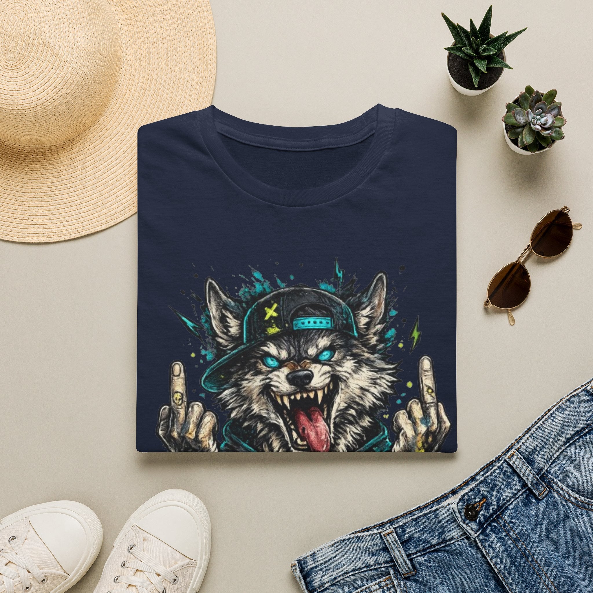 Wolf Graphic Tee — 'No Mercy' Streetwear T-Shirt