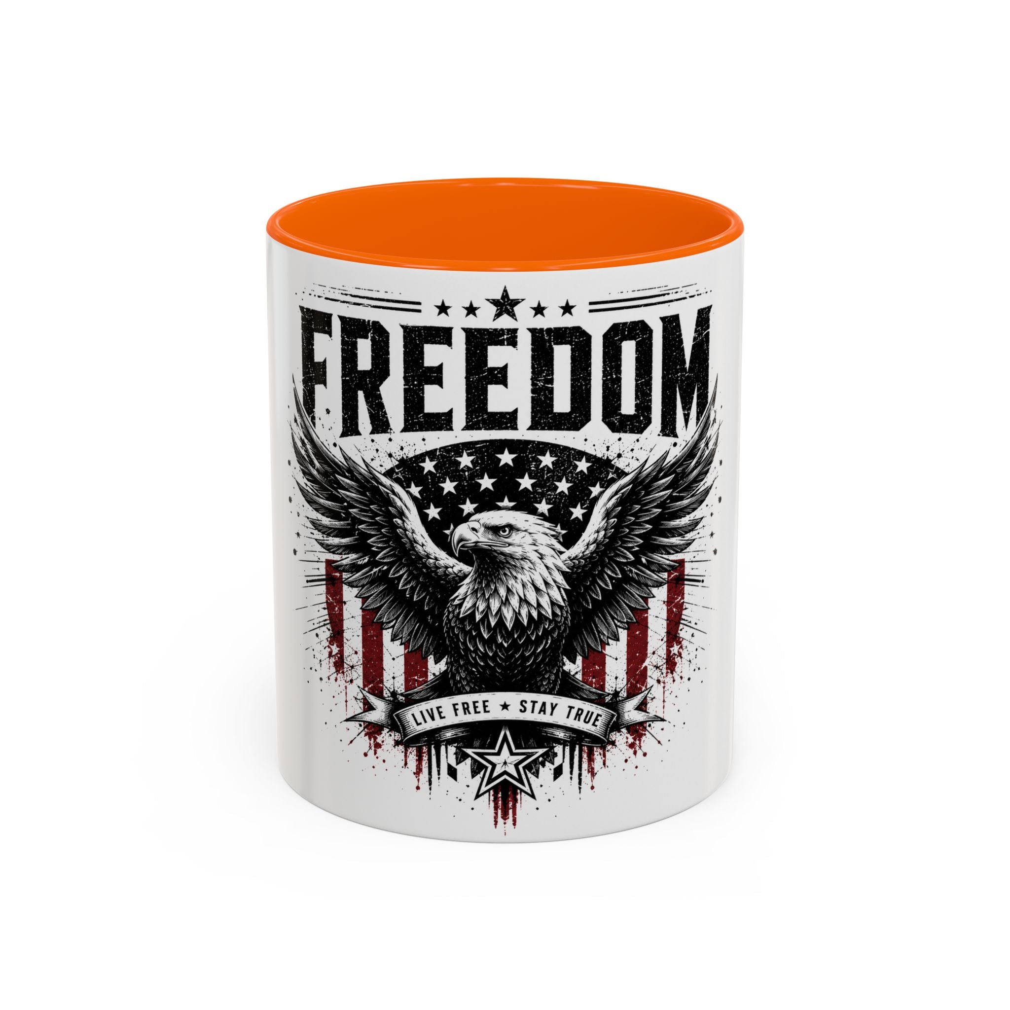 Freedom Eagle Coffee Mug — Patriotic Americana 11/15oz Accent Mug